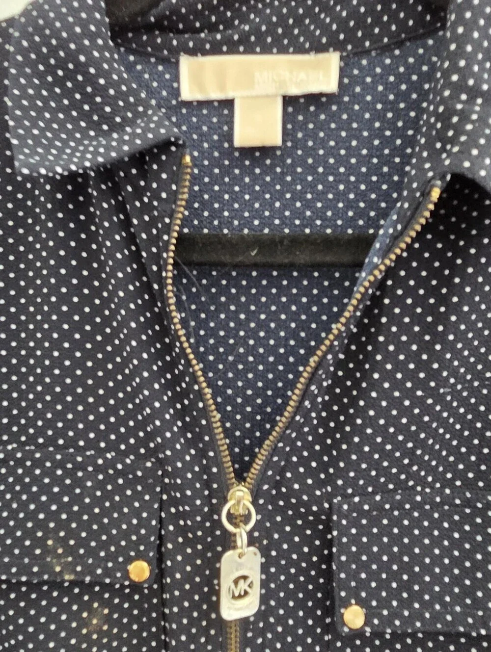 Michael Kors Zip Front Blouse